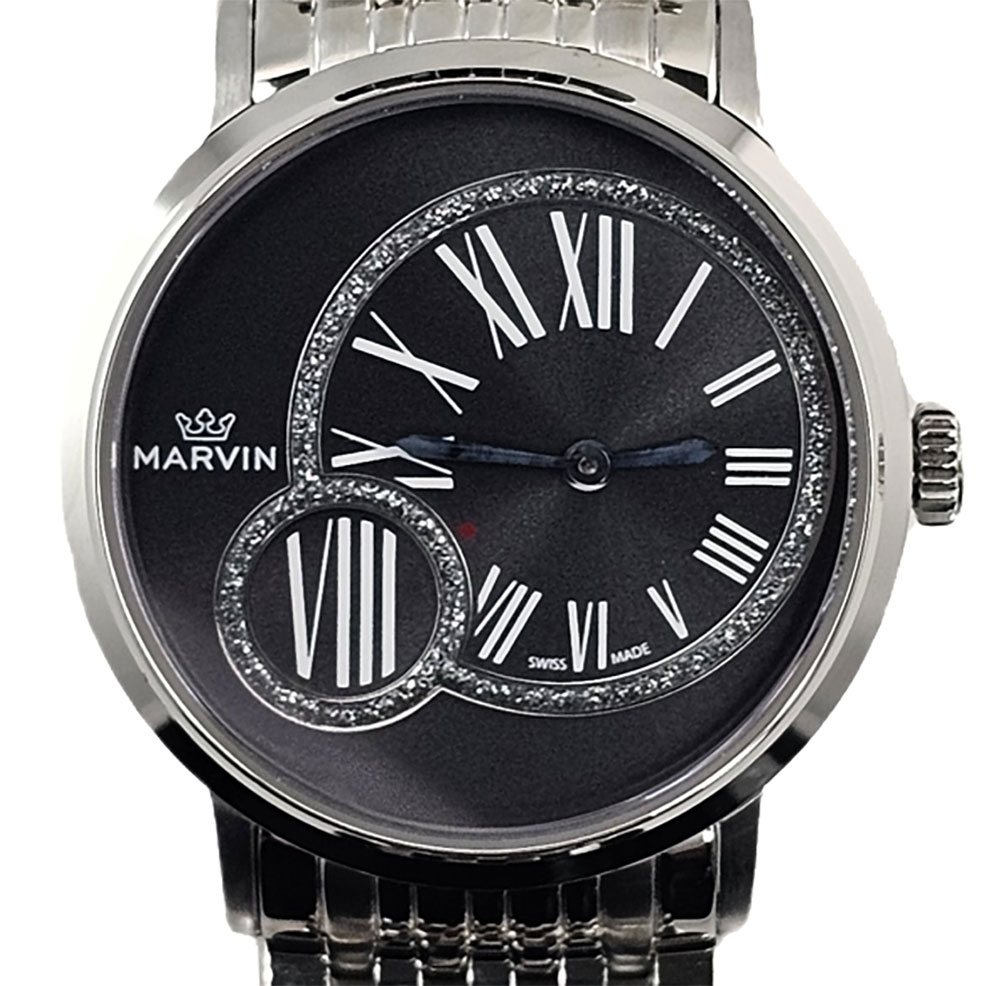 MARVIN マーヴィン 腕時計 ニューオリジン レディ クォーツ スイス製 NEW ORIGIN LADY QUARTZ 33ｍｍ M025.12.74.12