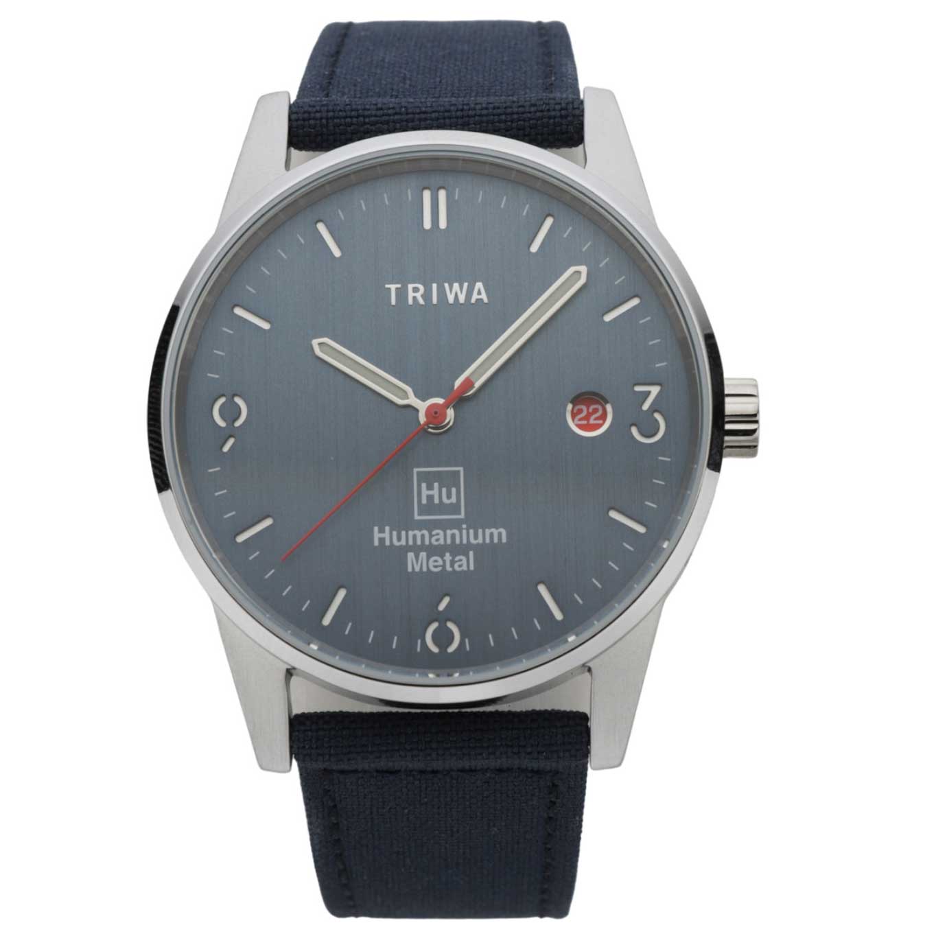 トリワ TRIWA 腕時計 メンズ ヒューマニウムメタル ブルー 39ｍｍ HUMANIUM TIME FOR PIECE タイムフォーピース スウェーデン 北欧デザイン HU39B-CL080712
