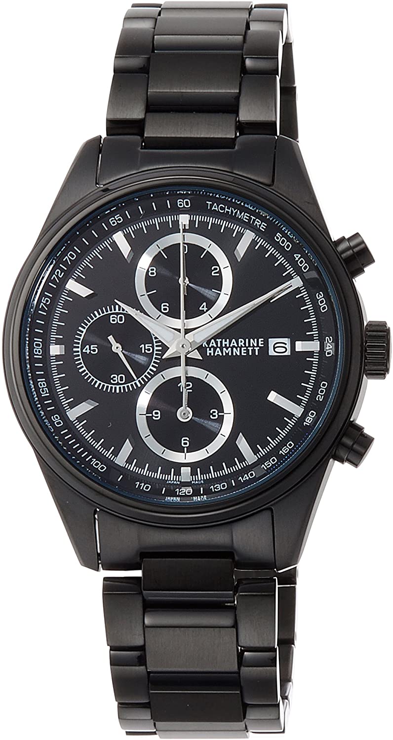 キャサリンハムネット 腕時計 クロノグラフ CHRONOGRAPH VII BIP BLACK Dial ブラック メンズ KH23D2-B34 23,416円