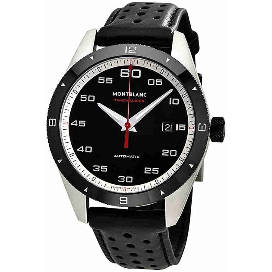 【楽天市場】モンブラン MONTBLANC 腕時計 TIMEWALKER タイムウォーカー ブラック /ブラック パンチングレザー 116061：サプリストア 楽天市場店