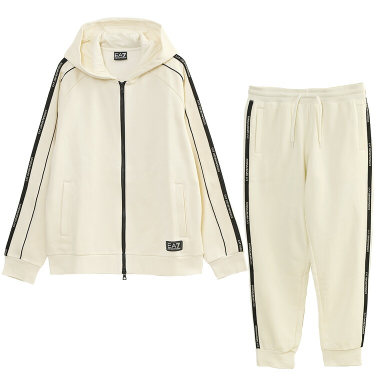 エン急性灰白髄炎 アルマーニ EMPORIO ARMANI EA7 セットアップ ロゴタイプつづき物 裏起毛 7M000973/7M000974-U1105【新作】