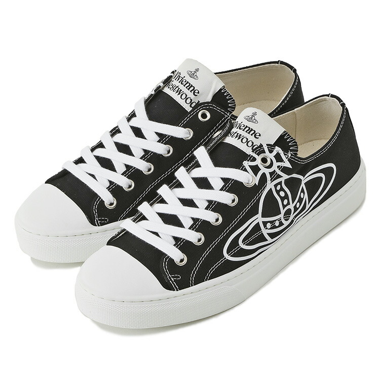 ヴィヴィアンウエストウッド Vivienne Westwood スニーカー ORBプリント 75020005MｰW015B PLIMSOLL LOW TOP 2.0-N401【新作】