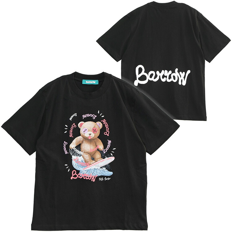 バロー BARROW ティーシャツ SURF BEAR T-SHIRT S6BWUATH078-110【新作】