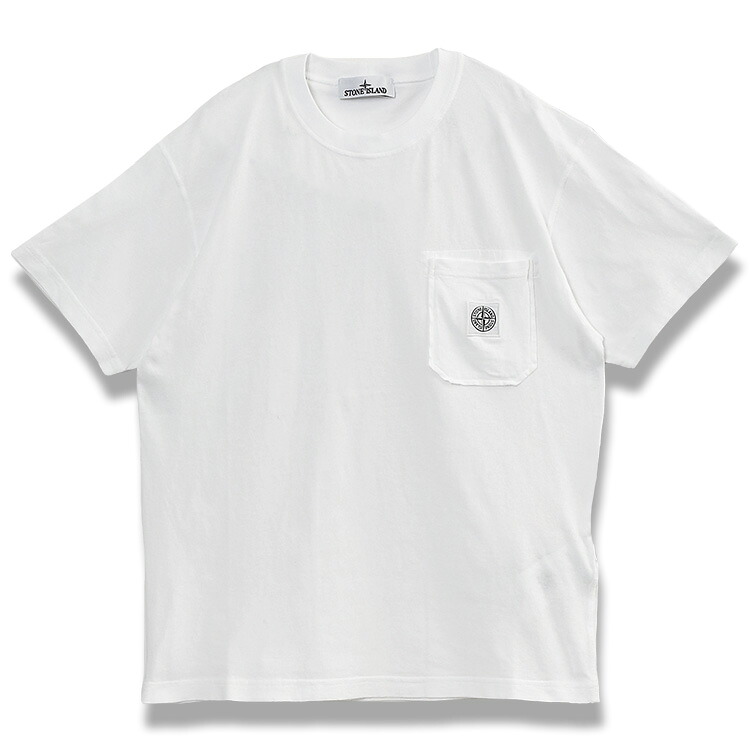 ストーンアイランド STONE ISLAND ロゴ パッチ クルーネック ポケット T シャツ L1S152100032S0057-V0001【新作】