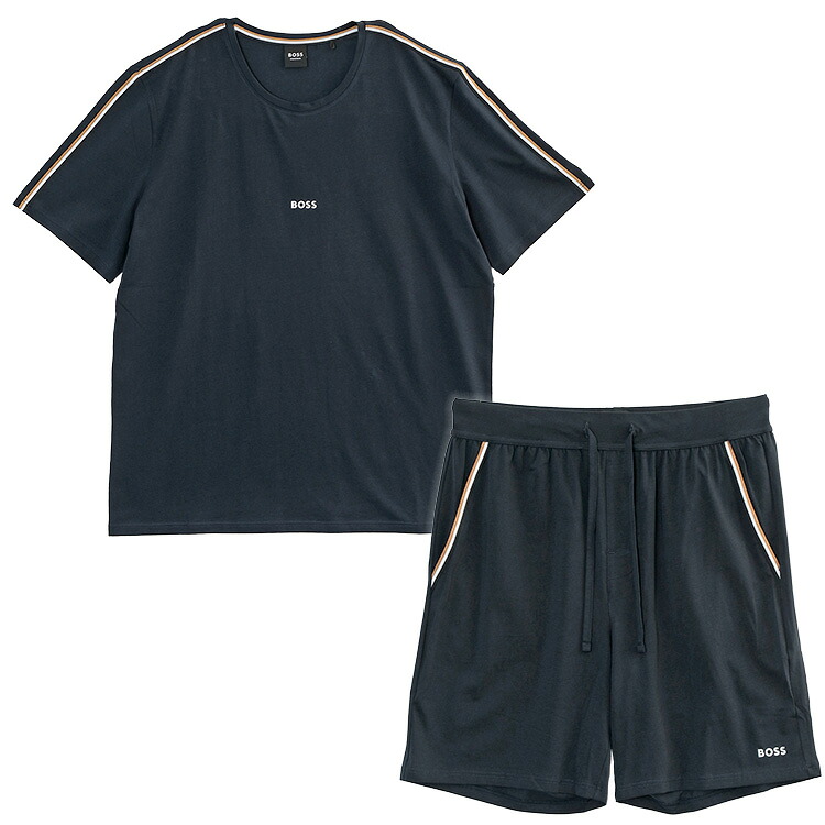 BOSS セットアップ パジャマTシャツ パジャマショートパンツ 50545930/50545942-403_DARK_BLUE【新作】｜インポートブランド MK5 SUPREMO