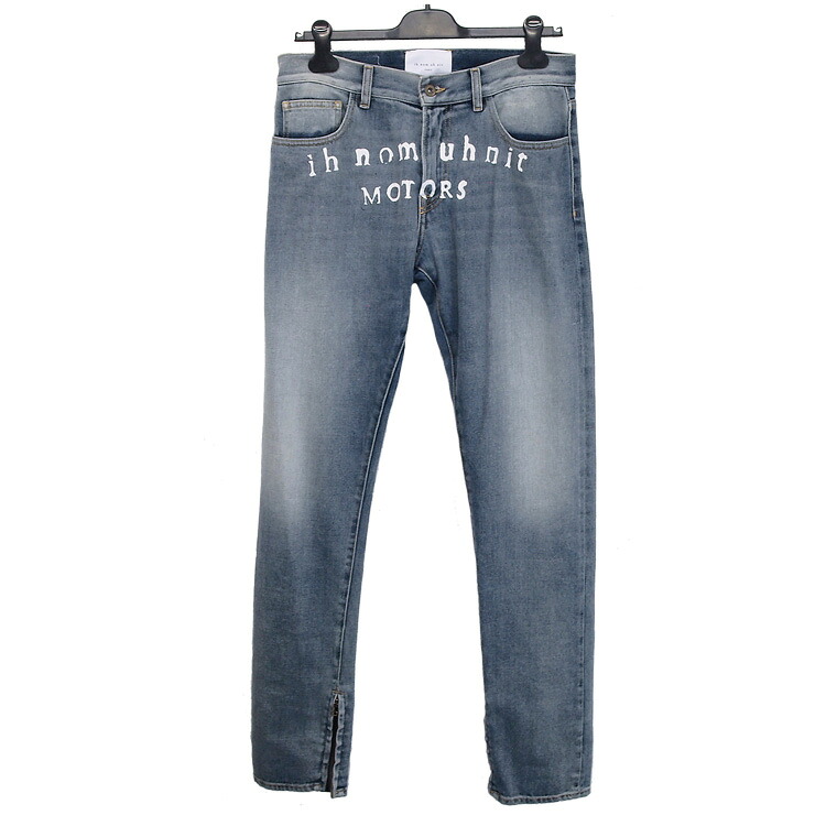 インノミネイト IH NOM UH NIT ジーンズ フロントロゴ 裾ジップ I0812-089｜インポートブランド MK5 SUPREMO 12,769円