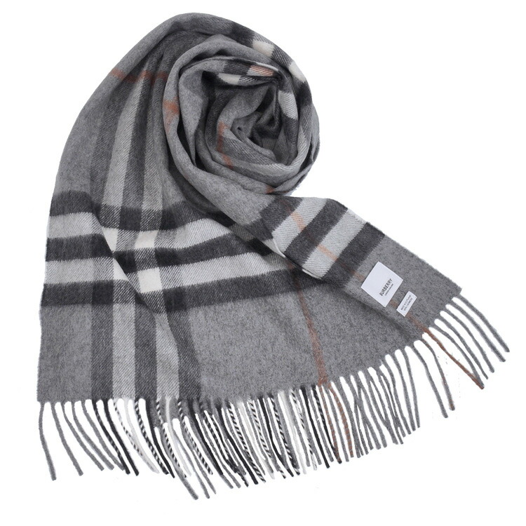安い メンズマフラー ストール バーバリー A1345 Grey 冬セール カシミアスカーフ チェック クラシック マフラー Burberry Www Bncedeao Integration Gov Bf
