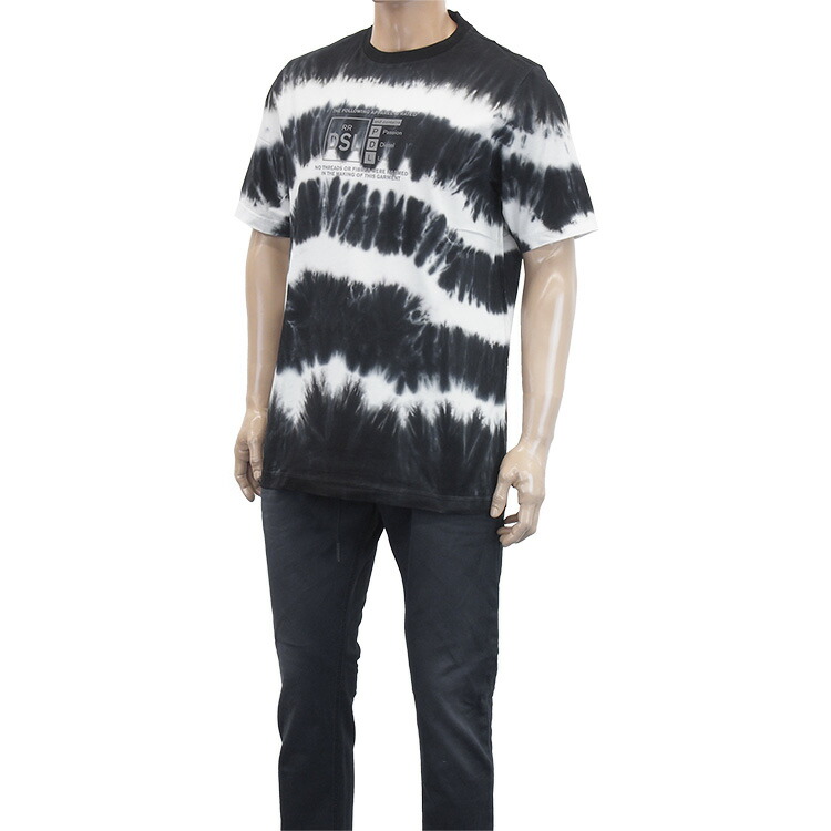 ブランドのギフト ディーゼルt Just A38 Diesel T Shirt タイダイ柄 3bga 0tbab Tシャツ ブラック ピンク A01857 Tシャツ カットソー Automaxima Com Sg