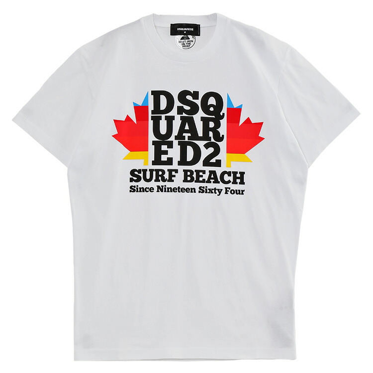 【DSQUARED2】Surf Beach サーフビーチ Tシャツ ブラック DSQUARED2 Surf Beach T-shirt - Clothing from Circle Fashion UK