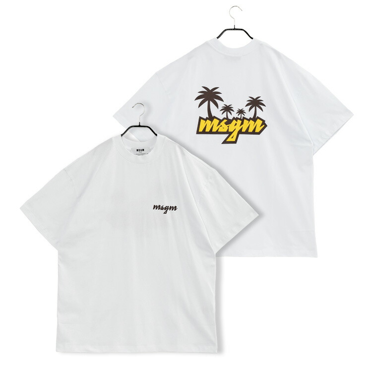 楽天市場】エムエスジーエム MSGM Tシャツ パームツリーロゴ 楽天市場】エムエスジーエム MSGM Tシャツ パームツリーロゴ
