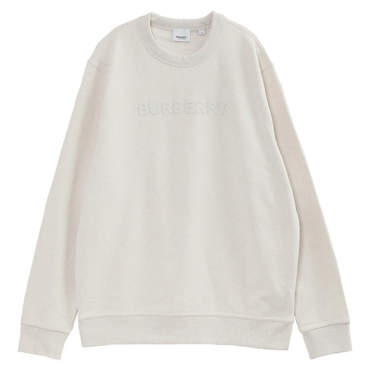 【Burberry】ロゴプリントコットンスウェットシャツ★8055312 BURBERRY】バーバリー ロゴプリントコットンスウェットシャツ
