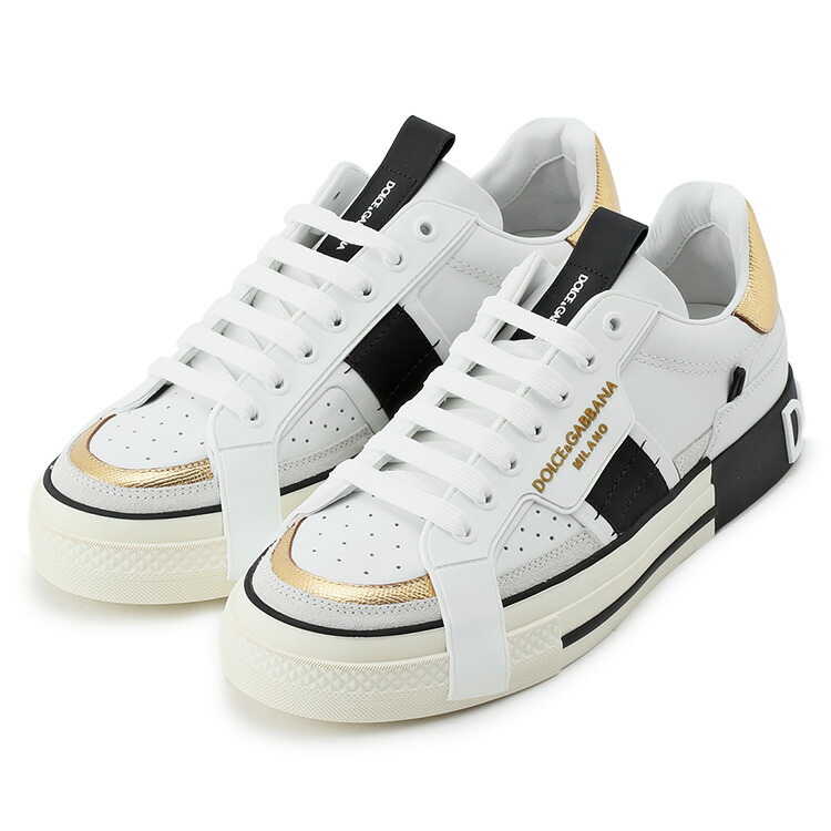 【DOLCE&GABBANA】 DG ロゴパッチ バイカラー スニーカー DOLCE&GABBANA バイカラー ロゴ スニーカー 靴・ブーツ・サンダル