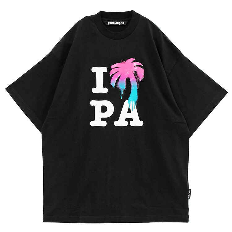 Palm Angels Tシャツ PA Ski Club PMAA066S23JER001-1084 Buy Palm Angels PA Ski Club T-Shirt 'Black/Multicolor