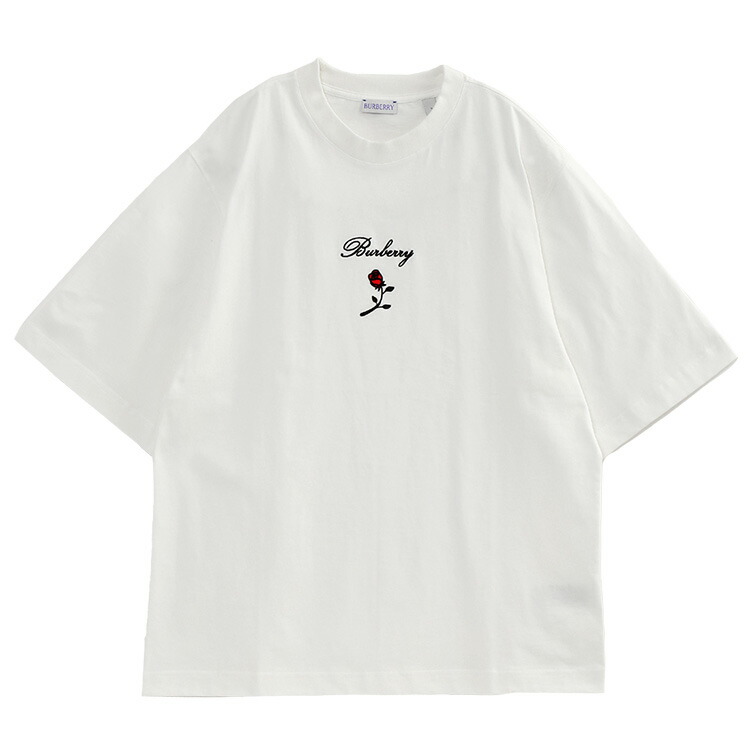 新作★BURBERRY*新しい自分を発見*B スネークコットン Tシャツ 楽天市場】バーバリー BURBERRY ローズ コットンTシャツ