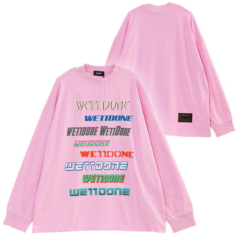 ウェルダン WE11DONE ロンT ピンク WD-TT1-22-848-U-LIGHT_PINK【新作】