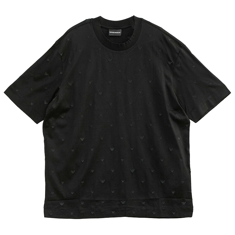 エンポリオアルマーニ EMPORIO ARMANI Tシャツ ASVリヨセル混紡ジャージー マイクロイーグル刺繍 EM001400-AF10017-F0185【新作】