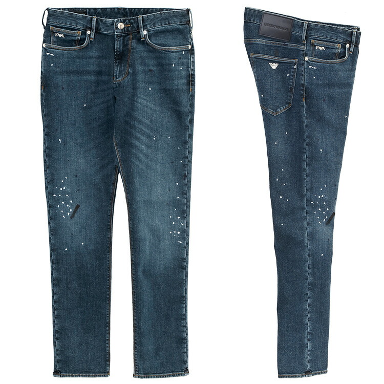 ★光沢感★ ARMANI EXCHANGE デニム レザーパッチ ロゴボタン 黒 楽天市場】アルマーニジーンズ ARMANI JEANS メンズ ボトムス
