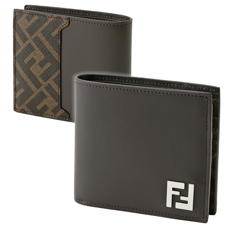FENDI フェンディ シャドー ダイアゴナル 二つ折り財布 レザー FENDI フェンディ 二つ折り財布 ブランドオフ レザー レディース