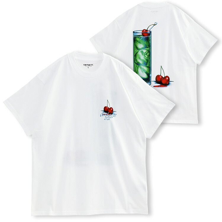カーハート ダブリューアイピー Carhartt WIP Tシャツ ジェイクガルシア I035208-02XX：ホワイト【新作】