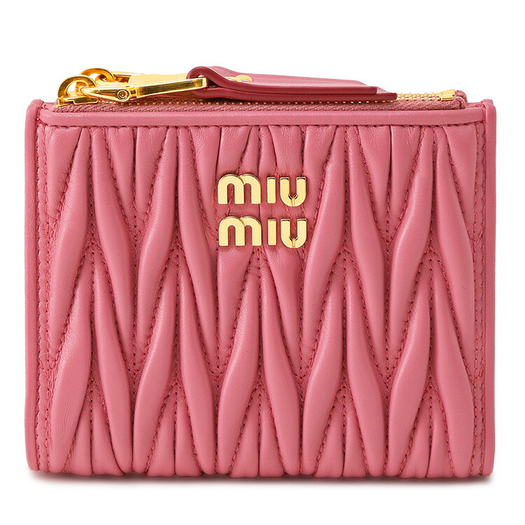 楽天市場】ミュウミュウ MIUMIU マテラッセレザー 折り財布