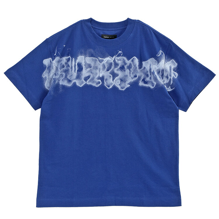 パープル ブランド名 PURPLE BRAND ティーシャツ Gothic Smoke Tee P104-JMGS125-BLUE【新作】 メンズファッション-トップス-Tシャツ・カットソー