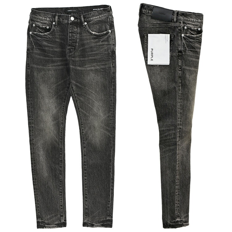 PURPLE BRAND ジーンズP001ブラックウォッシュメタリックシルバ- P001 Black Wash Metallic Silver – PURPLE BRAND