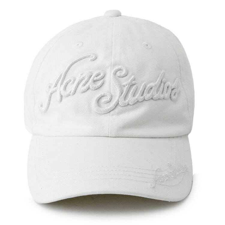 ACNE STUDIOS ロゴプリント ベースボールキャップ Acne Studios - Twill logo cap - Black
