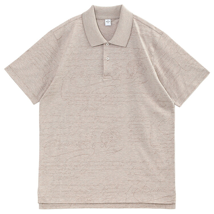 ベルルッティ BERLUTI ポロシャツ Scritto Pique Polo R29JPS59-002-D56_BREEZY_BEIGE【新作】｜インポートブランド MK5 SUPREMO