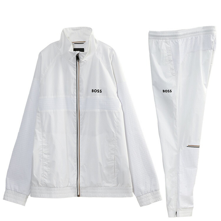 ヒューゴボス HUGO BOSS BOSS 貨物自動車背広 ロゴタイプ科目  50541286-100_WHITE【新作】