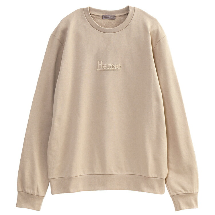 ヘルノ HERNO RESORT 同色ロゴ トレーナー JG00049UR-52113-1985_CHANTILLY【新作】