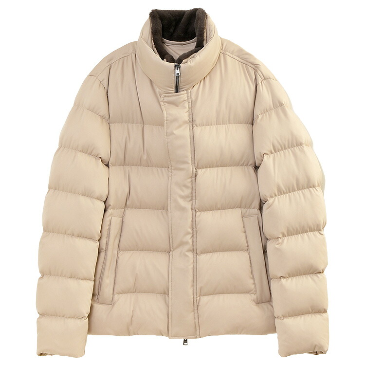 ヘルノ HERNO エコファー ダウンジャケット ARENDELLE アレンデール PI001019U-12414Z-1980_BEIGE_CHIARO【新作】【アウター】
