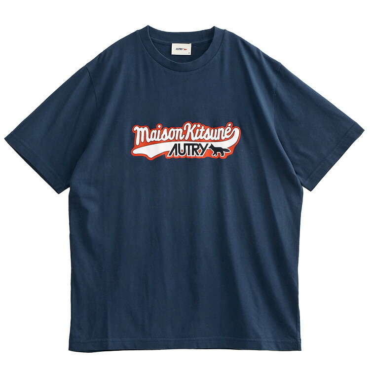 オートリー×メゾンキツネ MAISON KITSUNE 赤ちょうちんシティ プルオーバー TSPX-MK2B-BLUE【新作】