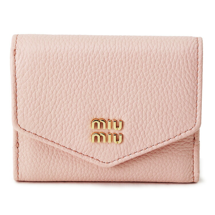 匿名配送/miumiu　ヴィッテロダイノレザーフラップ付折り財布 MIU MIU/ミュウミュウ通販 | ヴィッテロダイノレザーフラップ付折り