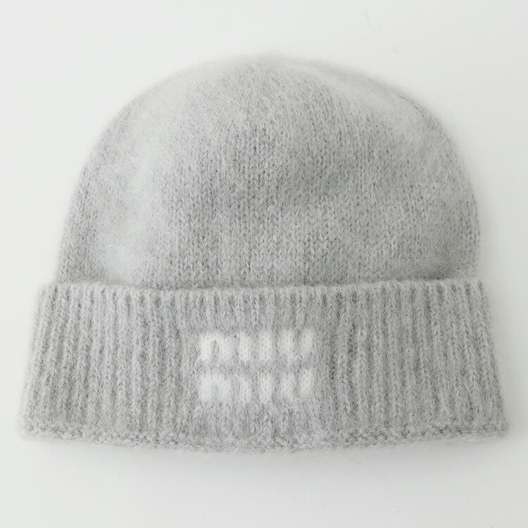 楽天市場】MIU MIU ミュウミュウ 帽子 アルパカ ビーニー ニット帽