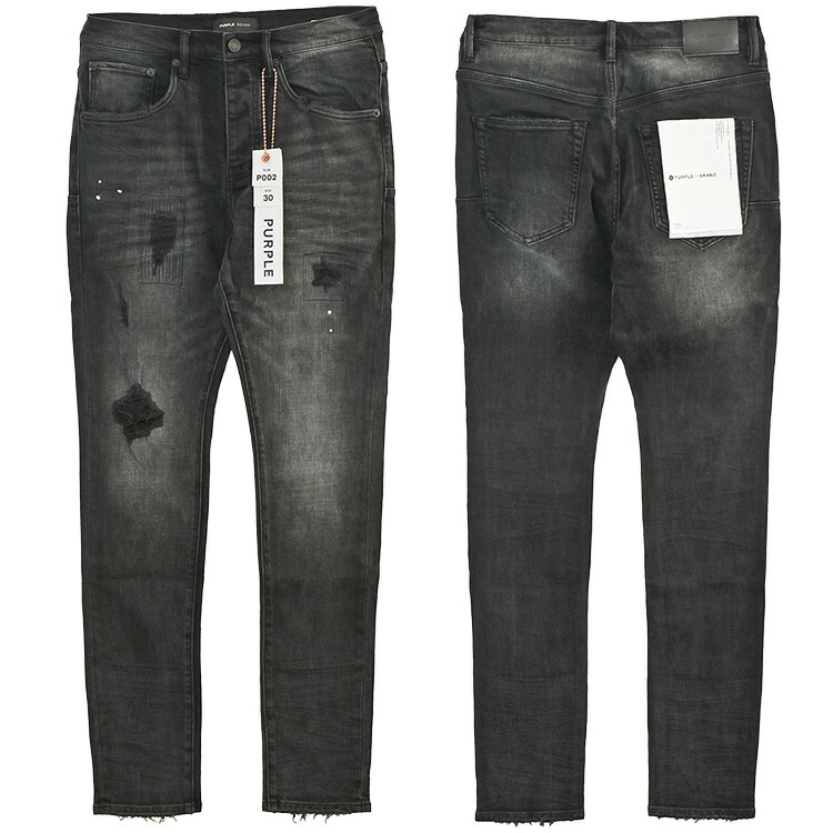 楽天市場】PURPLE BRAND MID RISE SLIM JEAN (P002-BLB:BLACK WASH