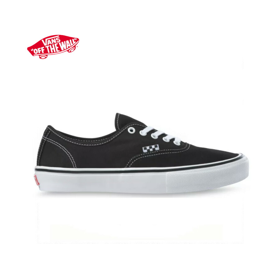 ヴァンズ 滑る オーセンティック 黒/白 VANS SKATE AUTHENTIC Black/white 貨物輸送無料 即納