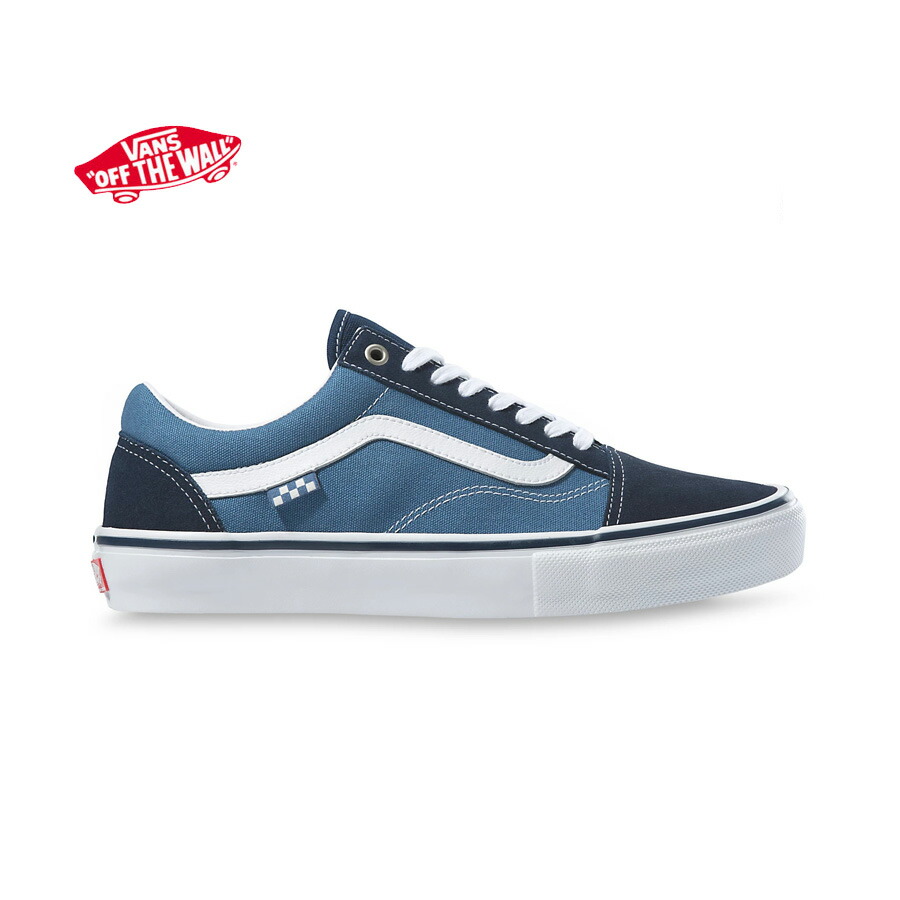 バンズ 滑る年寄りの学院  米国海軍 VANS SKATE OLD SKOOL Navy/white【貨物輸送無料！即納】