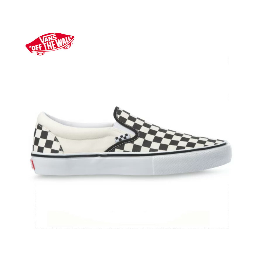 バンズ 滑る スリッポン 読み合わせる VANS Shoes SLIP-ON(Checkerboard)black/off white【貨物輸送無料！即納】