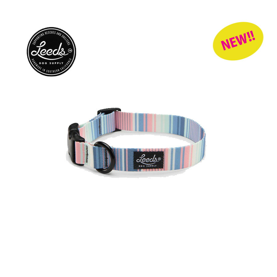 【正規輸入品】Leeds Dog Supply 犬用首輪 COLLAR ZUMA(ズーマ) おしゃれ かわいい 丈夫 洗える 中型犬 小型犬 大型犬用 南カリフォルニア製 ネコポス発送 送料無料 即納可