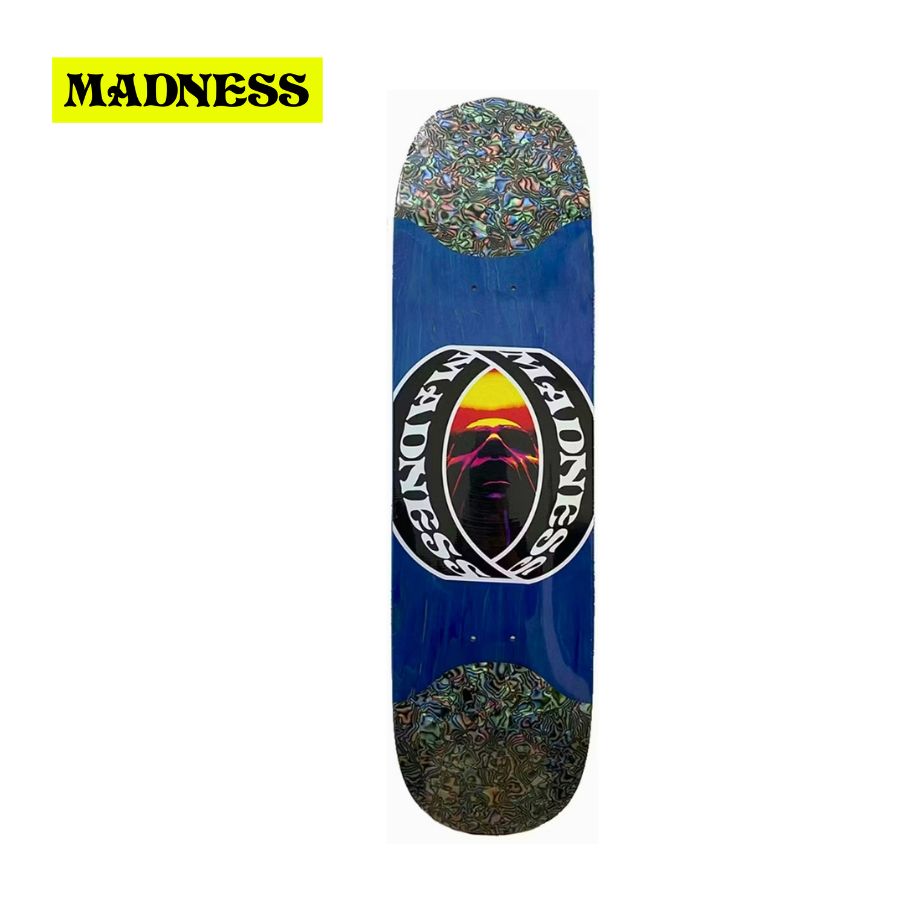 【楽天市場】MADNESS DECK VISION RIP SLICK Blue/Multi 8.5” マッドネス デッキ スリック ブルー ...