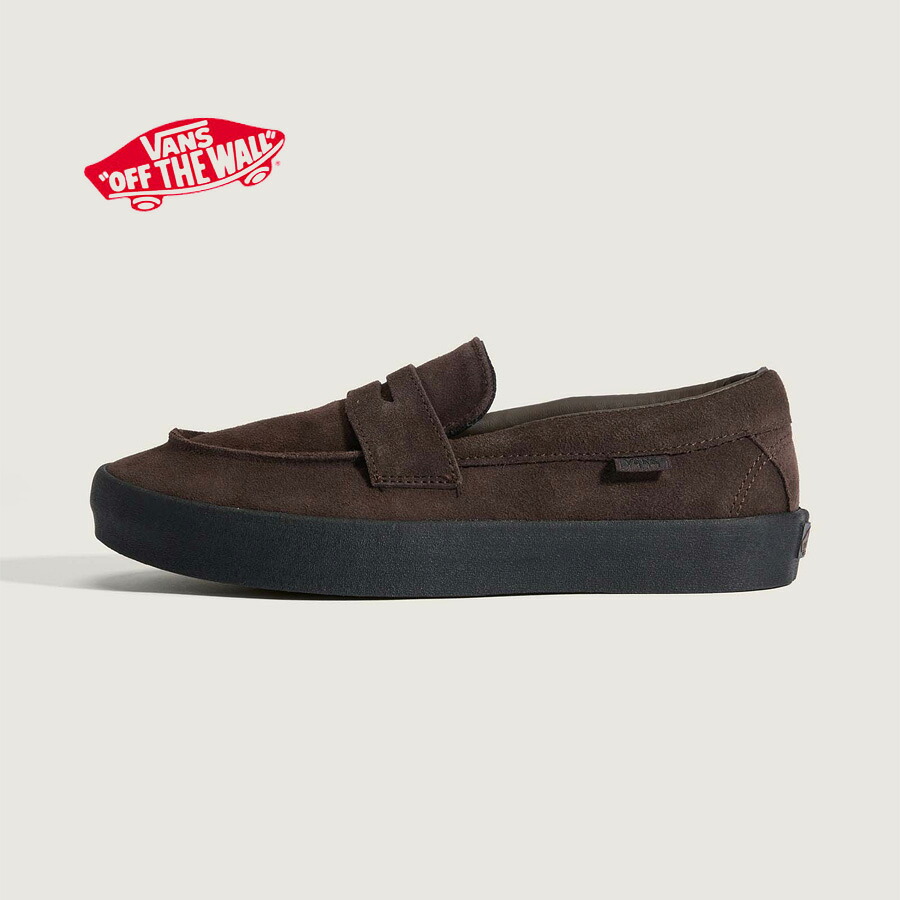 ヴァンズ スケートローファー スエード ブラウン VANS SKATE LOAFER Suede Brown/black スケートボーディングに必要な機能が搭載されたローファースタイルのモデルが登場 送料無料|surfcity