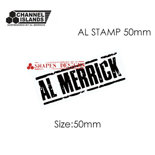 CHANNEL ISLANDS AL MERRICK アルメリック ステッカー シールタイプ メール便対応可●CI AL STAMP STICKER 50mm アルスタンプ ステッカー画像