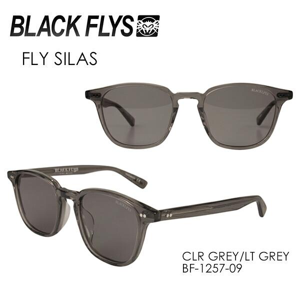送料無料 BLACKFLYS ブラックフライズ サングラス●FLY SILAS CLEAR GREY/LIGHT GREY BF-1257-09｜SURFER　店