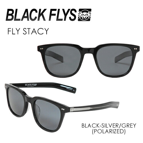 送料無料 BLACKFLYS ブラックフライズ サングラス 偏光レンズ●FLY STACY BLACK-SILVER/GREY (POLARIZED) BF-14506-01|SURFER 店