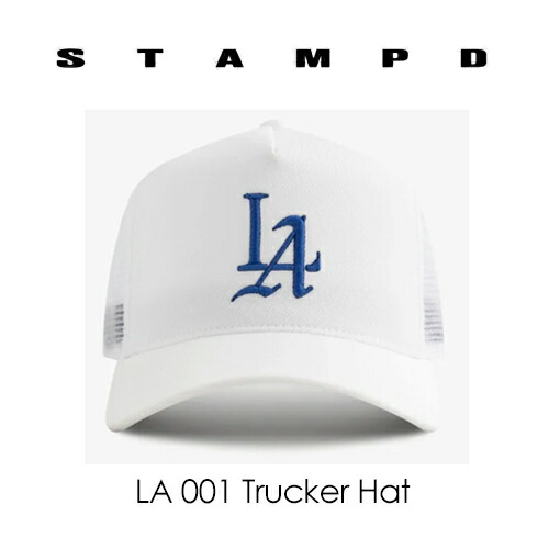 日本置き目品 STAMPD スタンプド お召しもの CAP かぶり笠 Chris Stamp●天使の都市 001 Trucker Hat WHITE