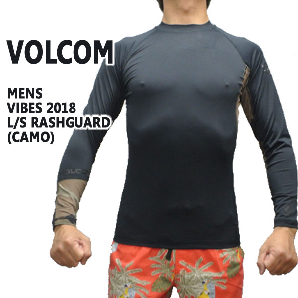 楽天市場 値下げしました Volcom ボルコム メンズ長袖ラッシュガード Vibes L S Rashguard Cam Upf50 男性用水着 Uvカット サーフィンワールド楽天市場店