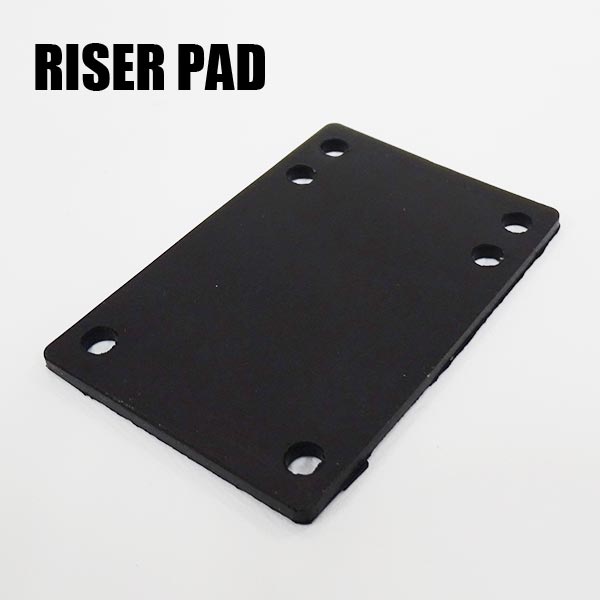 最大12%OFFクーポン ラバータイプ RISERPAD 3mm スケボー 返品 スケートボード YOCAHER 交換及びキャンセル不可  ライザーパッド BLACK SK8 スケートボード・インラインスケート