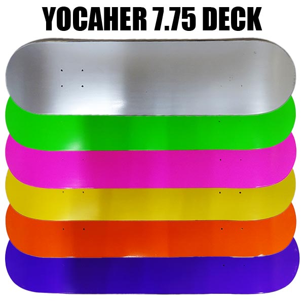 値下げしました YOCAHER BLANK DECK SOLID 6COLOR 7.75 デッキテープ付き SK8 スケートボード スケボーデッキ  ナチュラル ヨカエル ヨカハー 返品 交換及びキャンセル不可 1周年記念イベントが