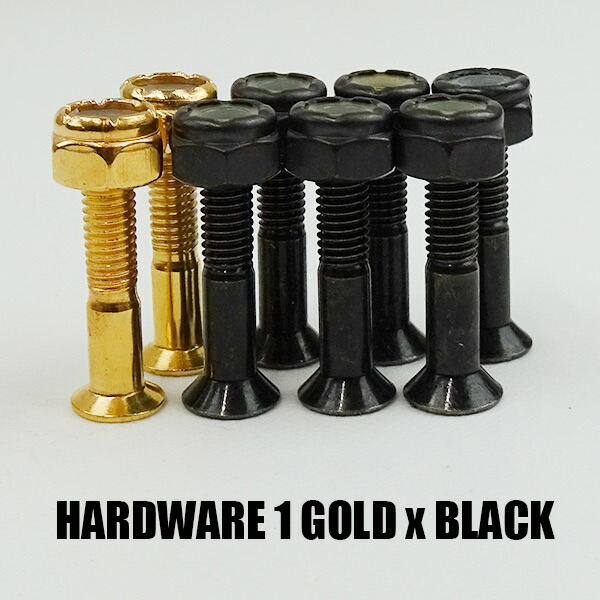 スーパーセール期間限定 SW HARD WARE ハードウェア ALLEN 六角 1 インチ BLACK GOLD メタリックゴールド ボルト ビス  ナット スケートボード用パーツ スケボーSK8 工具別売り 2022 返品 交換及びキャンセル不可 www.maxxbox.ind.br