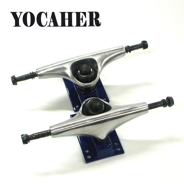 YOCAHER 5.0 POLISHED SILVER BLUE TRUCK トラック スケボーSK8 SKATEBOARD スケートボードトラック  返品 交換及びキャンセル不可 期間限定で特別価格